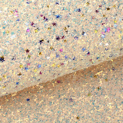 PU Sparkly Shiny Glitter Fabric Sheets Waterproof Chunky Synthetic Leather for Shoes Bow Crafts Hat Faux Decorative Lining