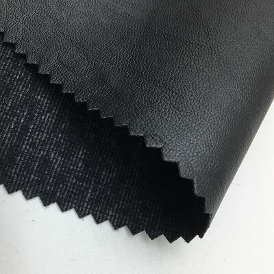128 Elastic Embossed Sheepskin Grain Synthetic Leather Faux Leather Fabric for Clothing Garments Skirts Bags Wash-Free PU