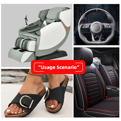 Mikrofiber Wzruszony Napa wzór Sztuczna tkanina skórzana PU wodoodporny przyjazny dla środowiska Piłka nożna Golf na zewnątrz fotelik samochodowy