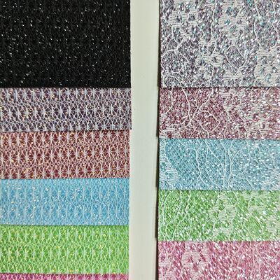 XR Glitter Syntetyczna Skóra wzór ryżowy i kwiatowy