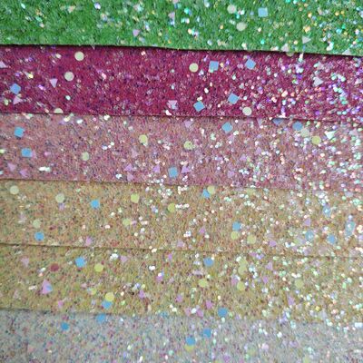 XR Holograficzna Chunky Glitter Syntetyczna Skóra