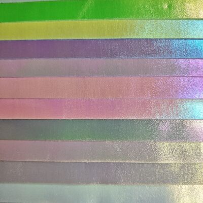 Laser Macaron Holograficzna skóra syntetyczna