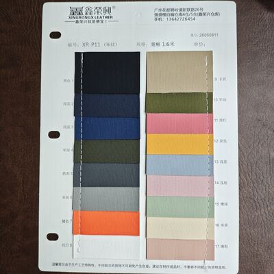 0.7mm Tekstura tkaniny Skóra syntetyczna PVC Skóra rolka do toreb Meble Wnętrze samochodowe szerokość 1,6m