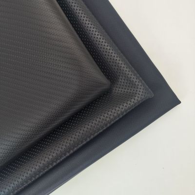 Bi Stretch PVC Skóra do osłony fotelików samochodowych Elastyczny kolor czarny