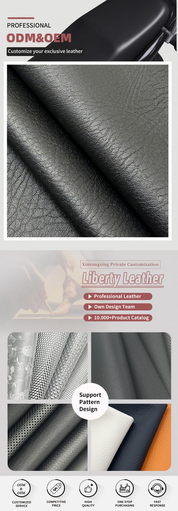 Tłoczona syntetyczna skóra PVC rozciągliwa w 4 kierunkach, sztuczna skóra samochodowa do pokrycia siedzeń motocykli i rowerów, mebli, dekoracji 4