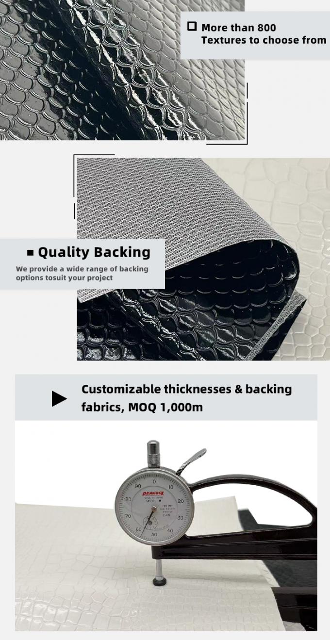 PVC Sk&oacute;ra syntetyczna Pudełko do telefon&oacute;w Meble Rzemiosło Błyskotliwe Błyskotliwy Styl wygrawerowany z rozciągaczem Wodoszczelna podszewka do sofy 5