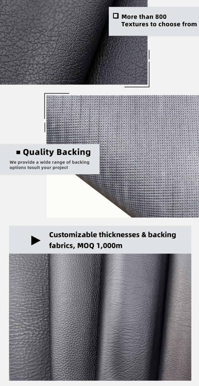 Odporna na ścieranie skóra z PVC do tapicerki meblowej szerokości 140 cm 5