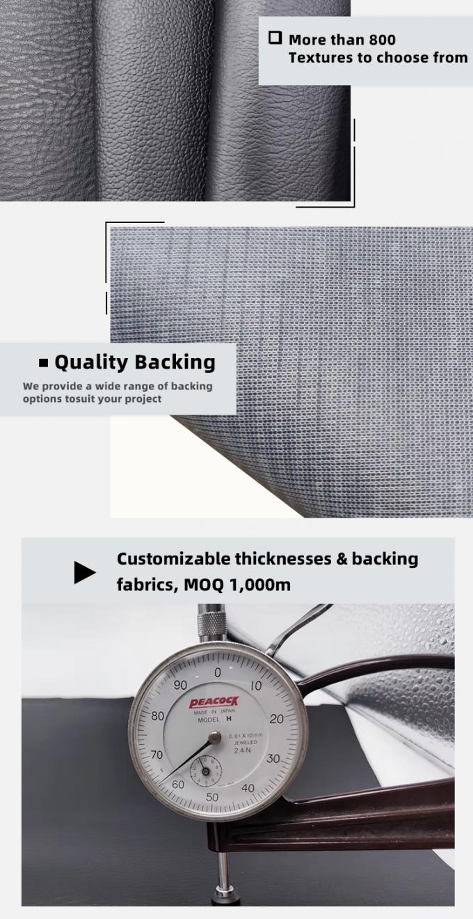 Odporna na ścieranie skóra z PVC do tapicerki meblowej szerokości 140 cm 5