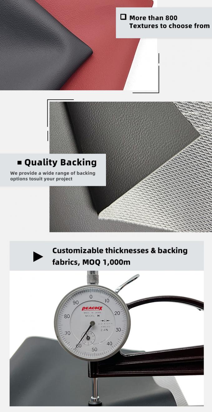 PVC Napa Tłoczona Sztuczna Sk&oacute;ra Wodoodporna Odporna na Ścieranie 137 cm Szerokości 5