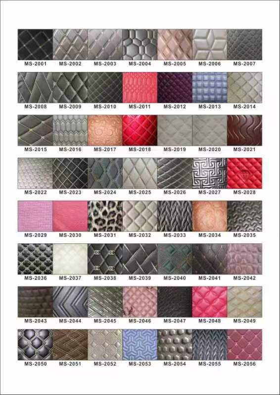 Custom PVC Diamond Embroidery Quilted Pearlly Syntetyczna Sk&oacute;ra Szpilka Szpiku Szpiku Do Autoszytelki Sofa Faux Sk&oacute;ra tkanina 5