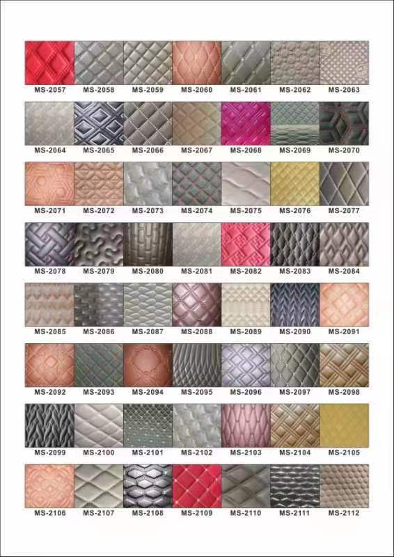 Custom PVC Diamond Embroidery Quilted Pearlly Syntetyczna Sk&oacute;ra Szpilka Szpiku Szpiku Do Autoszytelki Sofa Faux Sk&oacute;ra tkanina 6