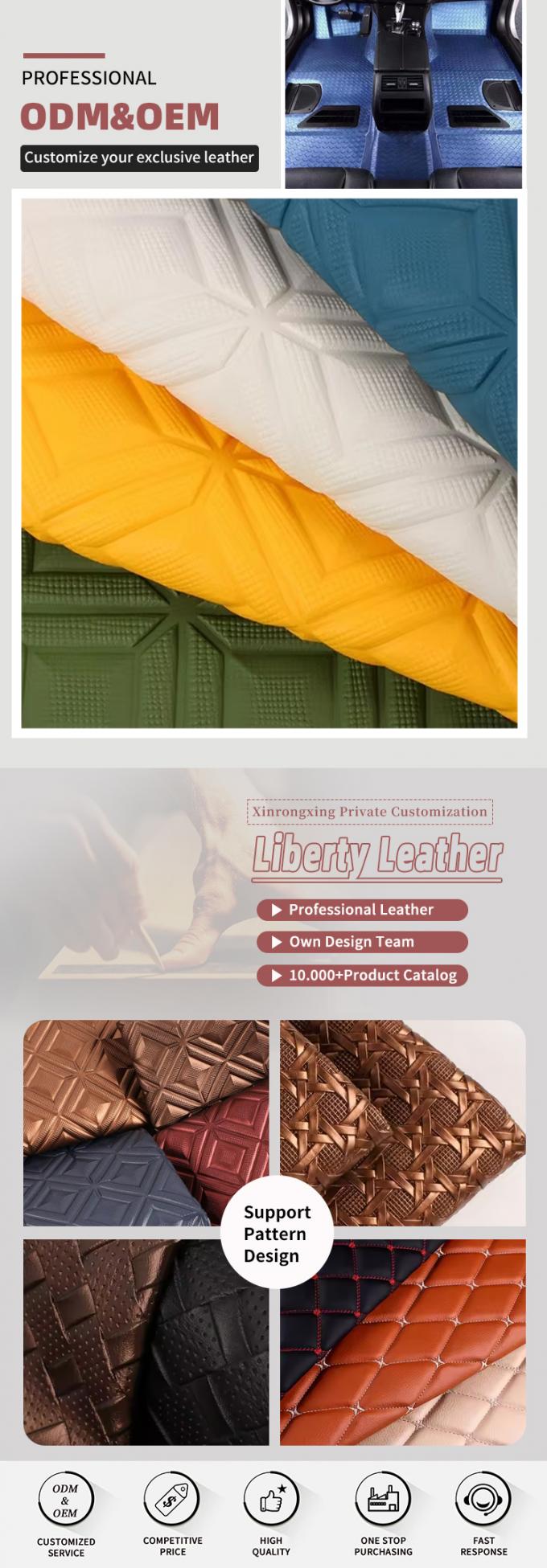 PVC Diamentowy Rombus Wyr&oacute;żniony Styl Sztuczna Sk&oacute;ra Sztuczna Do Samochodu Stopa Footer Siedzeń samochodowych Sofa Dekoracja Torba Sztuczna Tkanina Sk&oacute;ra 4