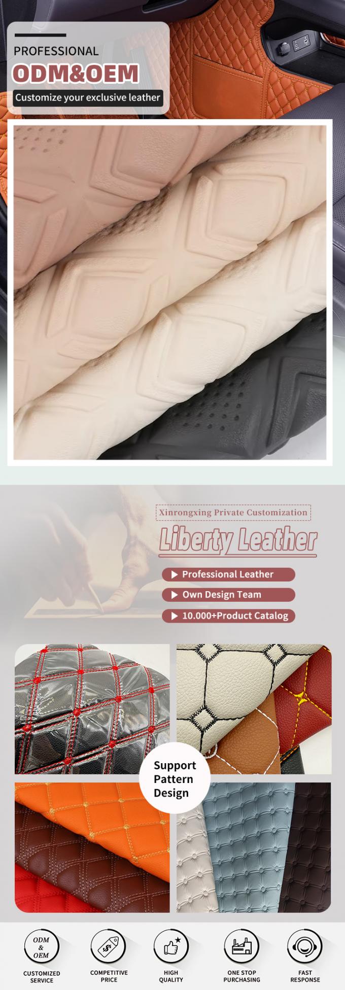 PVC Diamentowe Perforacje Wzbrojone Styl Sztuczna Skóra Sztuczna Do Samochodu Stopy Fotela Siedzeń samochodowych Sofa Dekoracja Torba Sztuczna Tkanina Skóra 4