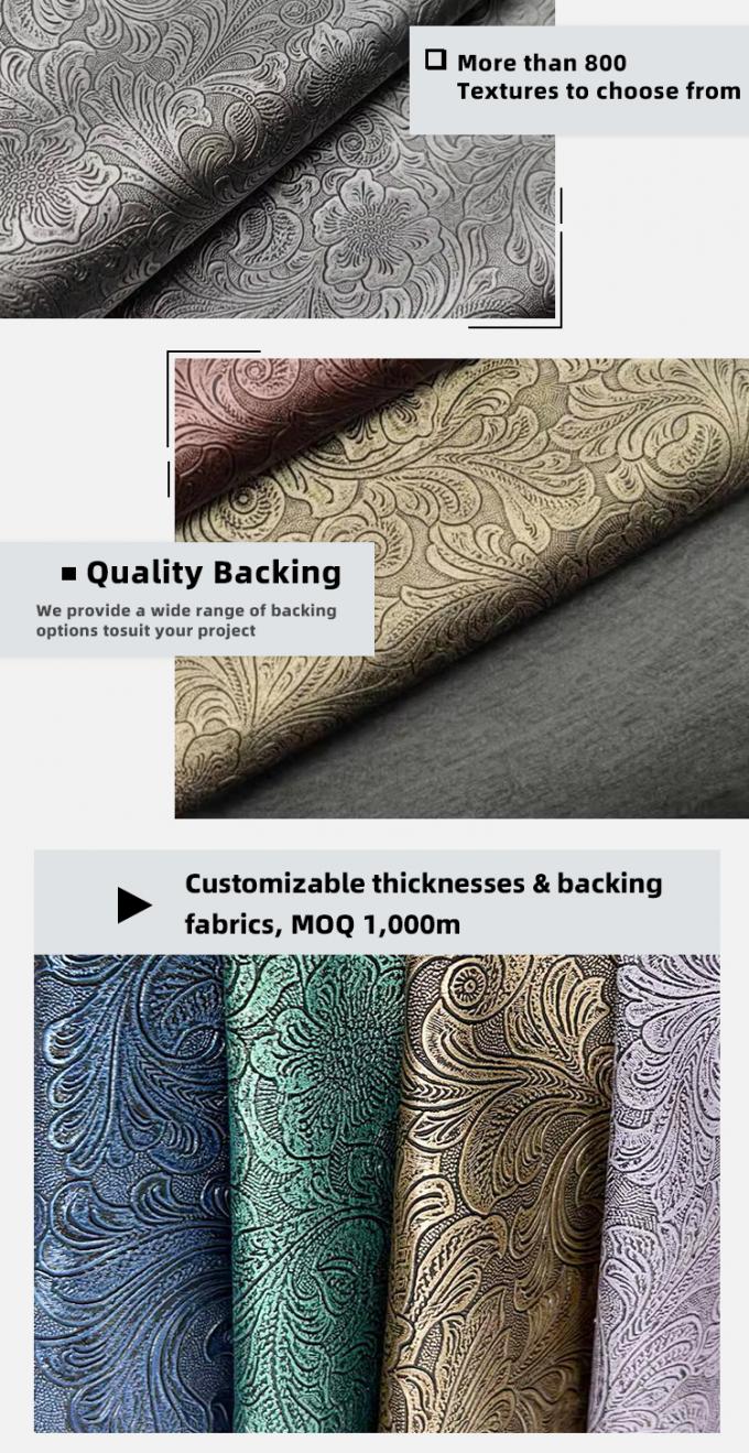 Sztuczna sk&oacute;ra syntetyczna z wzorem kwiatowym PVC, portfel, pudełko, buty, notatnik, tkanina ze sztucznej sk&oacute;ry 5