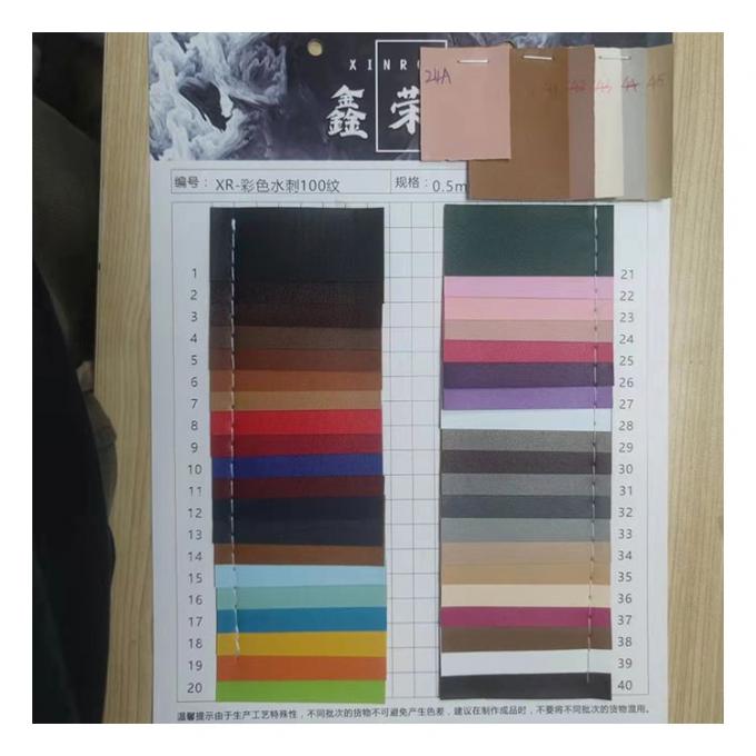 Sprzedaż hurtowa Pvc Fux Sk&oacute;ra Portfel Pudełko Buty Notatnik Pinhole Pattern Sztuczna tkanina ze sk&oacute;ry syntetycznej 16