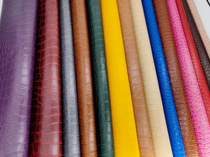 Pvc Krokodyl ziarno Sztuczna skóra syntetyczna Portfel pudełko buty Ntoebook fałszywa skóra tkanina 4