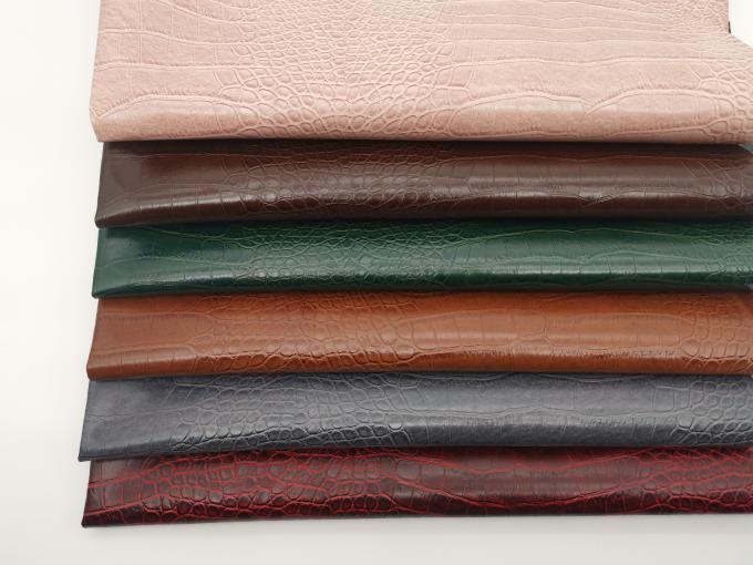 Pvc Krokodyl ziarno Sztuczna skóra syntetyczna Portfel pudełko buty Ntoebook fałszywa skóra tkanina 5