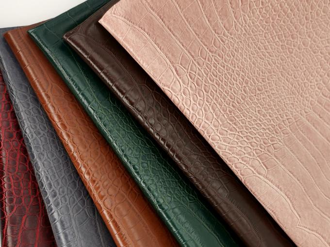 Pvc Krokodyl ziarno Sztuczna skóra syntetyczna Portfel pudełko buty Ntoebook fałszywa skóra tkanina 6