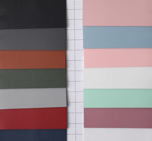 Semi PU 1,3 mm Grind Arenaceous Grain Syntetyczna skóra Portfolio Case Buty Notebook Stolik Mat Skóra Tkanina 9