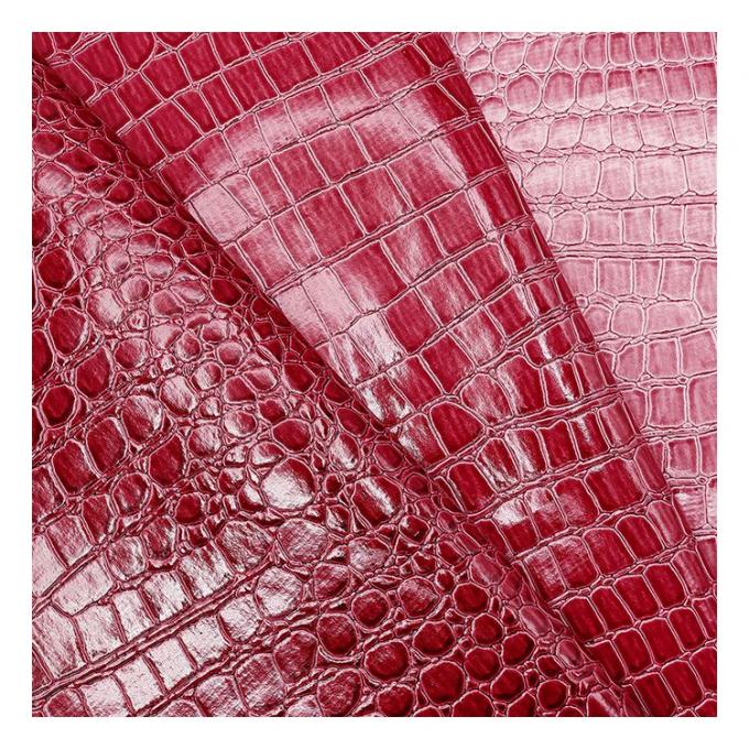 Wysoki połysk wzór kamienia PVC skóra syntetyczna wzór zwierzęcy Buty Torby i Torebki Tkanina ze sztucznej skóry 14