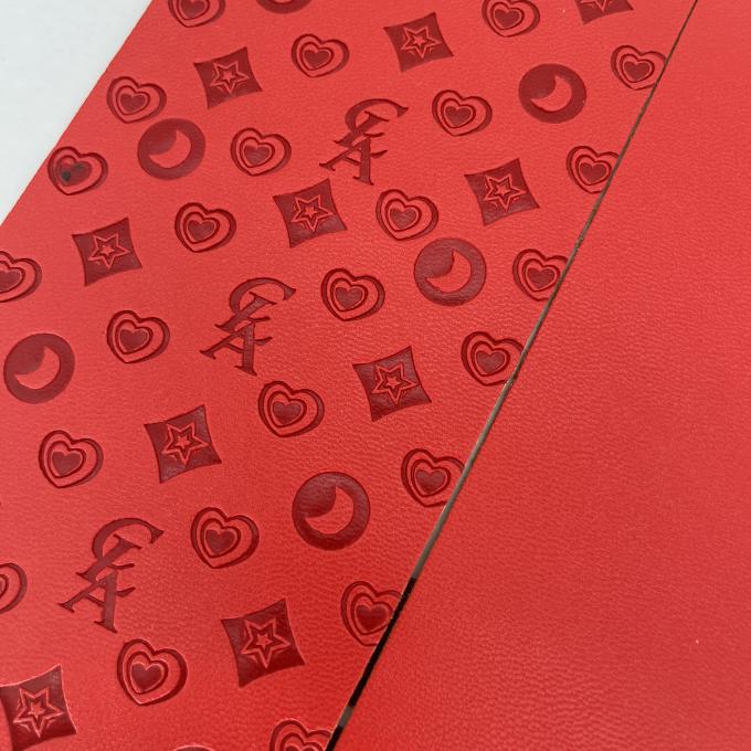 PU tłoczona skóra syntetyczna do torby na buty, opakowania, maty stołowej, tkanina ze skóry syntetycznej 7