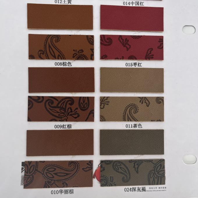 PU tłoczona skóra syntetyczna do torby na buty, opakowania, maty stołowej, tkanina ze skóry syntetycznej 11