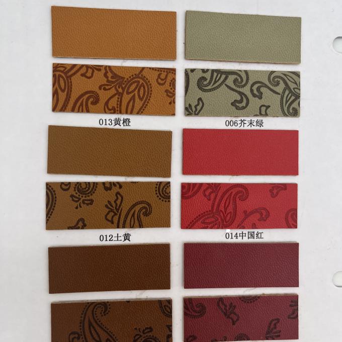 PU tłoczona skóra syntetyczna do torby na buty, opakowania, maty stołowej, tkanina ze skóry syntetycznej 12