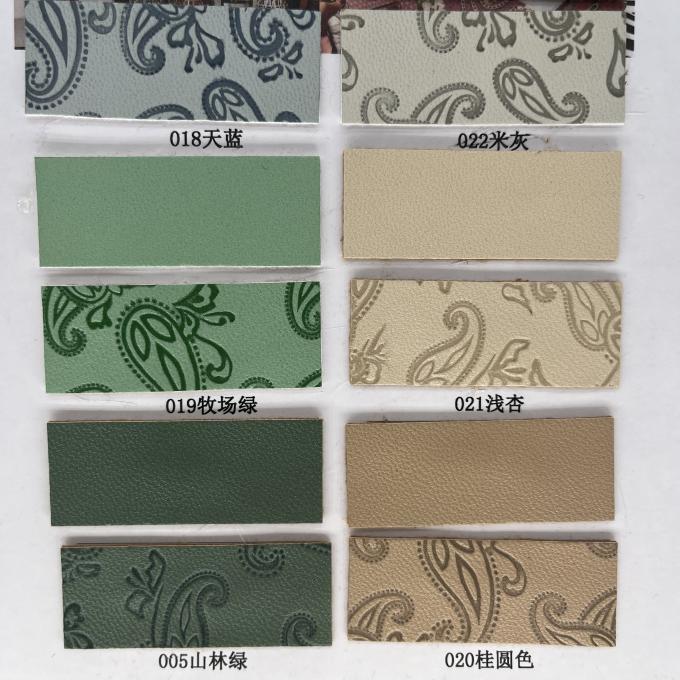 PU tłoczona skóra syntetyczna do torby na buty, opakowania, maty stołowej, tkanina ze skóry syntetycznej 13