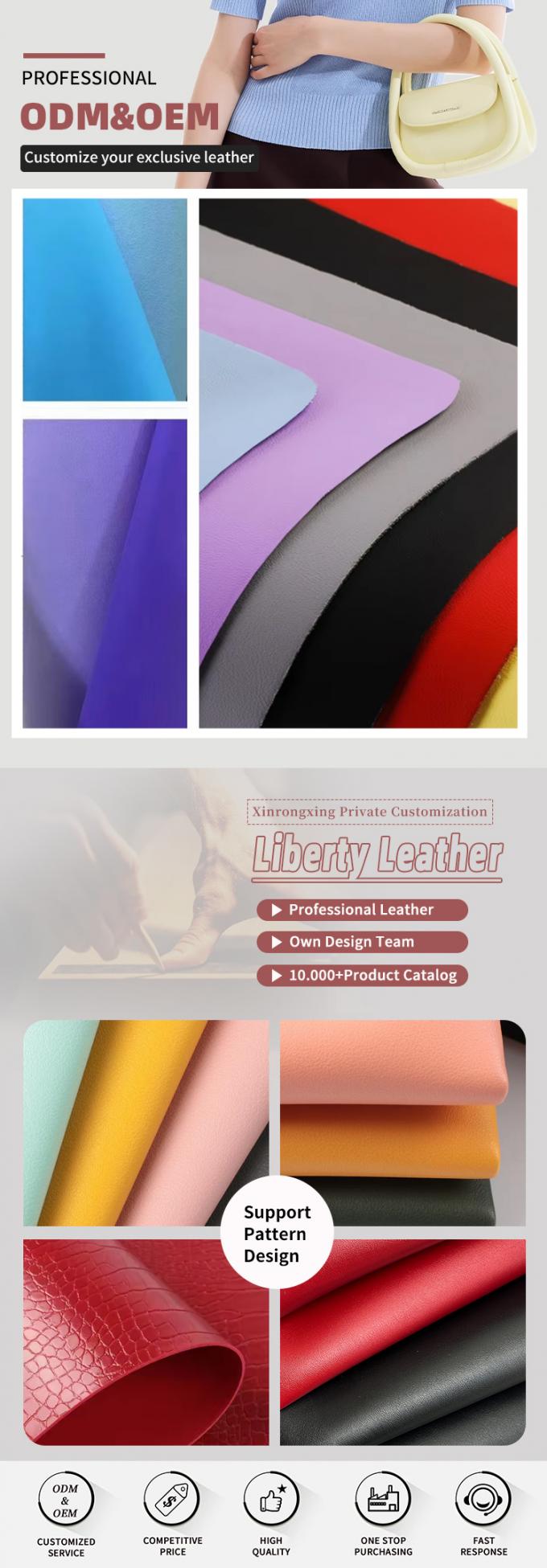 Imitacja mikrofibry PU 5kg wytrzymałość na odrywanie skóra syntetyczna do butów torby paska sofy rękawic Faux Leather Fabric 4